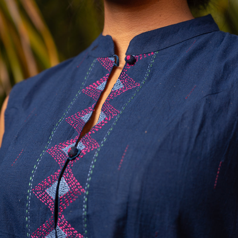 Kashish – Indigo Jacket with Belt
