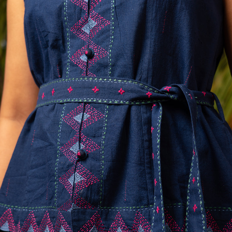 Kashish – Indigo Jacket with Belt